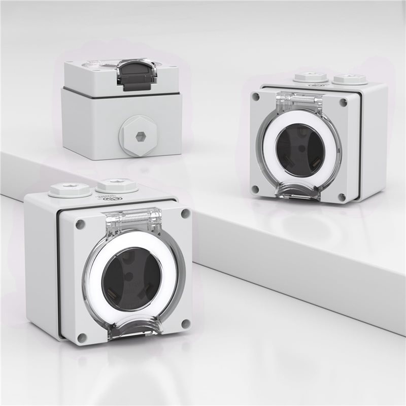 2X 30Amp Power Outlet Box,125V - огляд і ціна Outdoor Power Receptacle