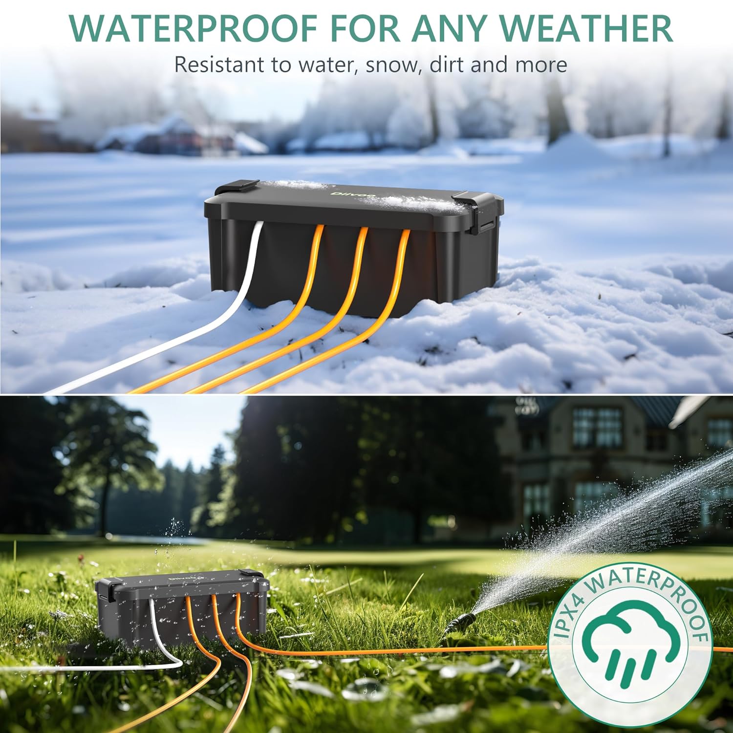 Diivoo Outdoor Waterproof Elec - огляд і ціна Extension Cord Outdoor