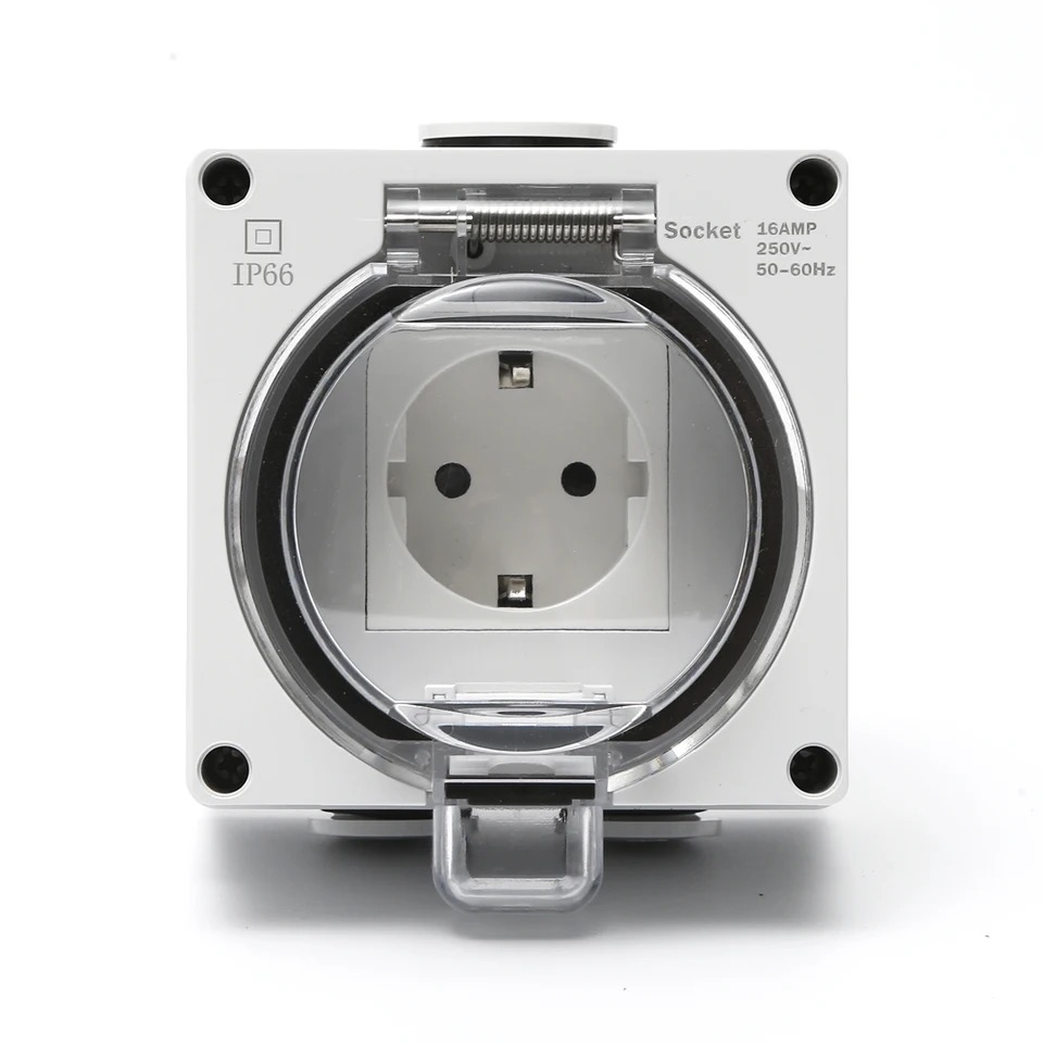 IP66 waterproof power receptac - огляд і ціна Outdoor Power Receptacle