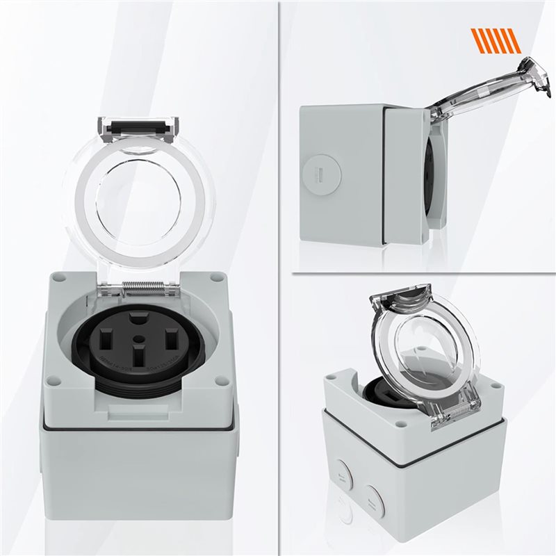 ABZL 6X 50Amp Power Outlet Box - огляд і ціна Outdoor Power Receptacle