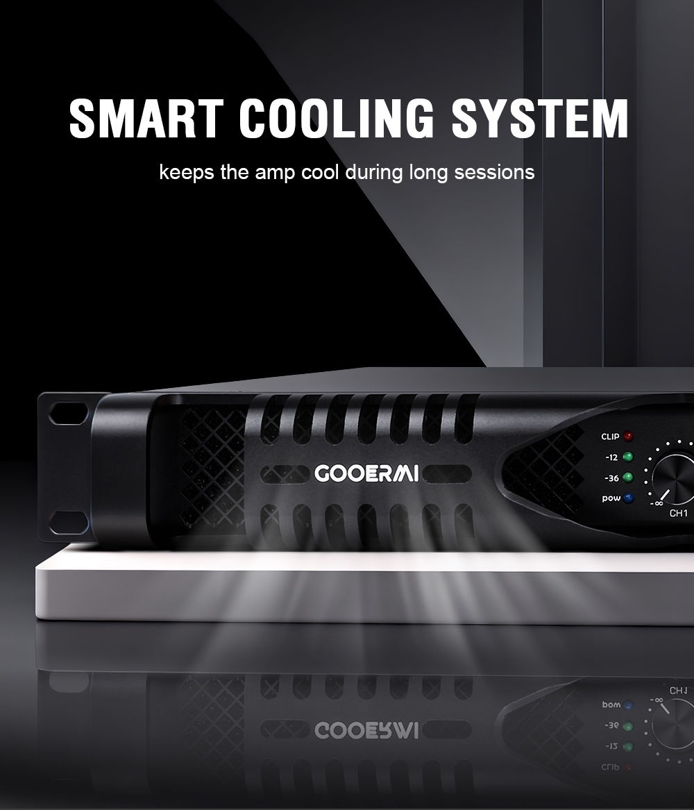 Gooermi DE2300 1U 4-Channel Di - огляд і ціна Outdoor Power Amplifier